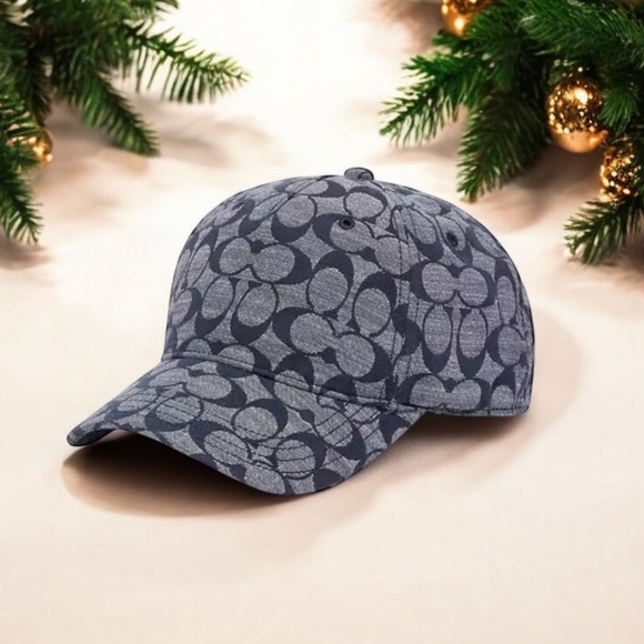 COACH New York Signature Chambray Baseball Hat New with Tags What is your Style? - Picture 5 of 7